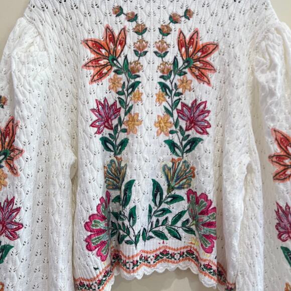 NEW NWT Farm Rio Women's Garden Delight Rosewood Cardigan Size XL - Picture 8 of 9